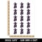 Witch Cat with Wand Halloween Temporary Tattoo Water Resistant Fake Body Art Set Collection (1 Sheet)